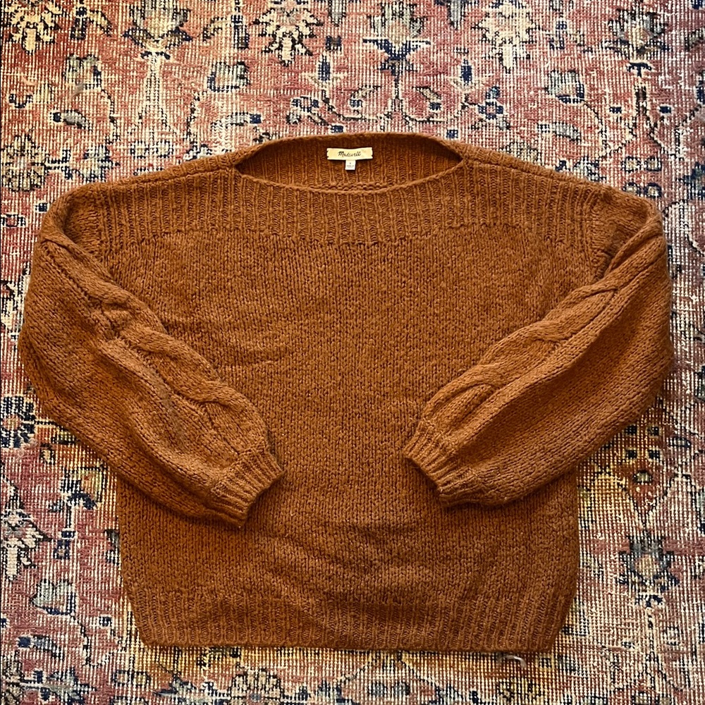 Madewell Alpaca Brown Knit Sweater